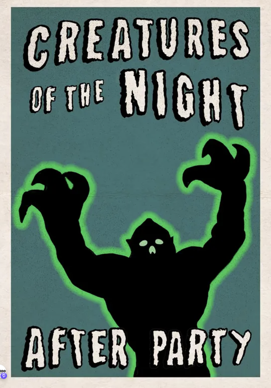 After-party event poster at Cuckoo Taproom