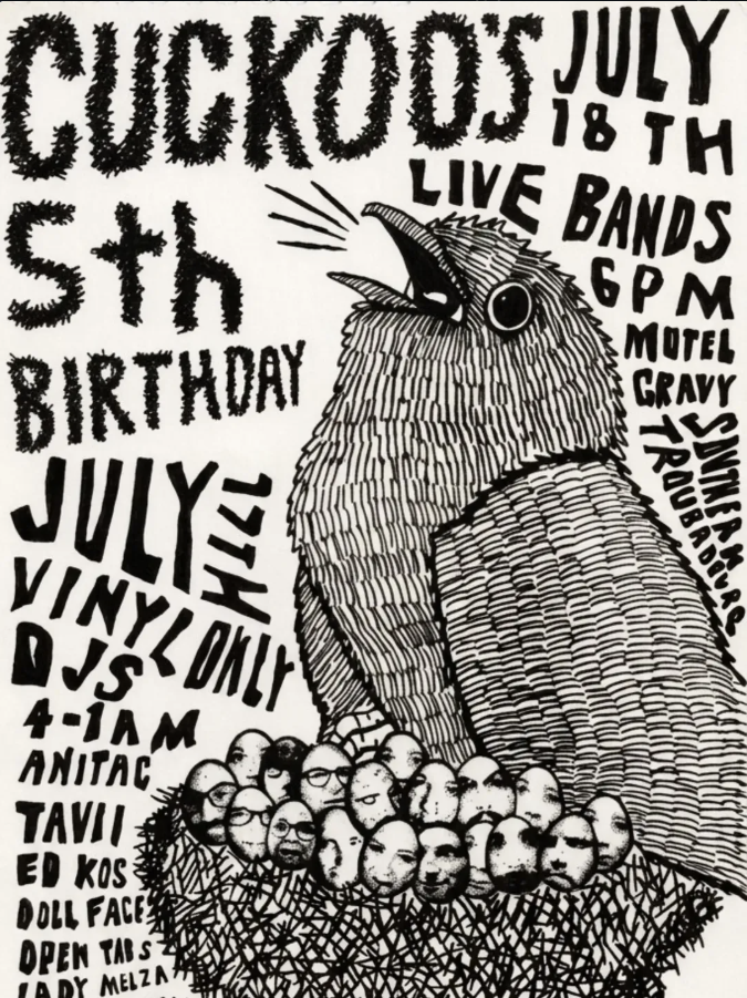Cuckoo Taproom fifth birthday event poster