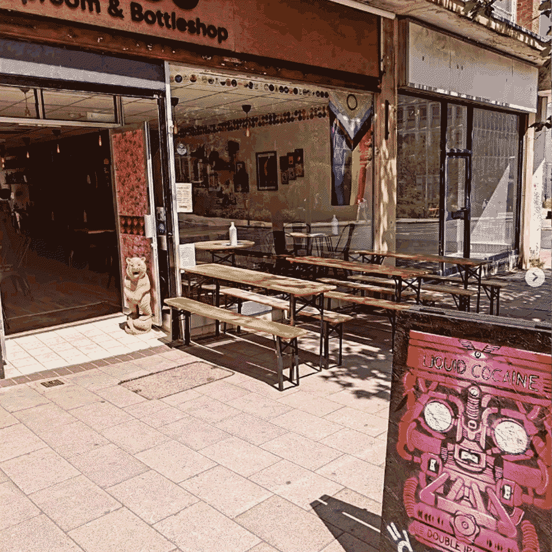 Interior scene at Cuckoo Taproom in Exeter